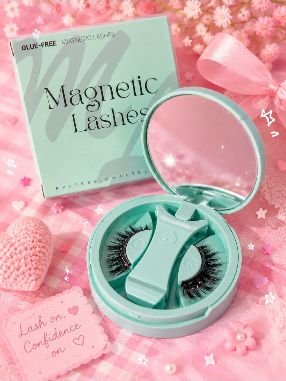 Premium Magnetic False Lashes - Black